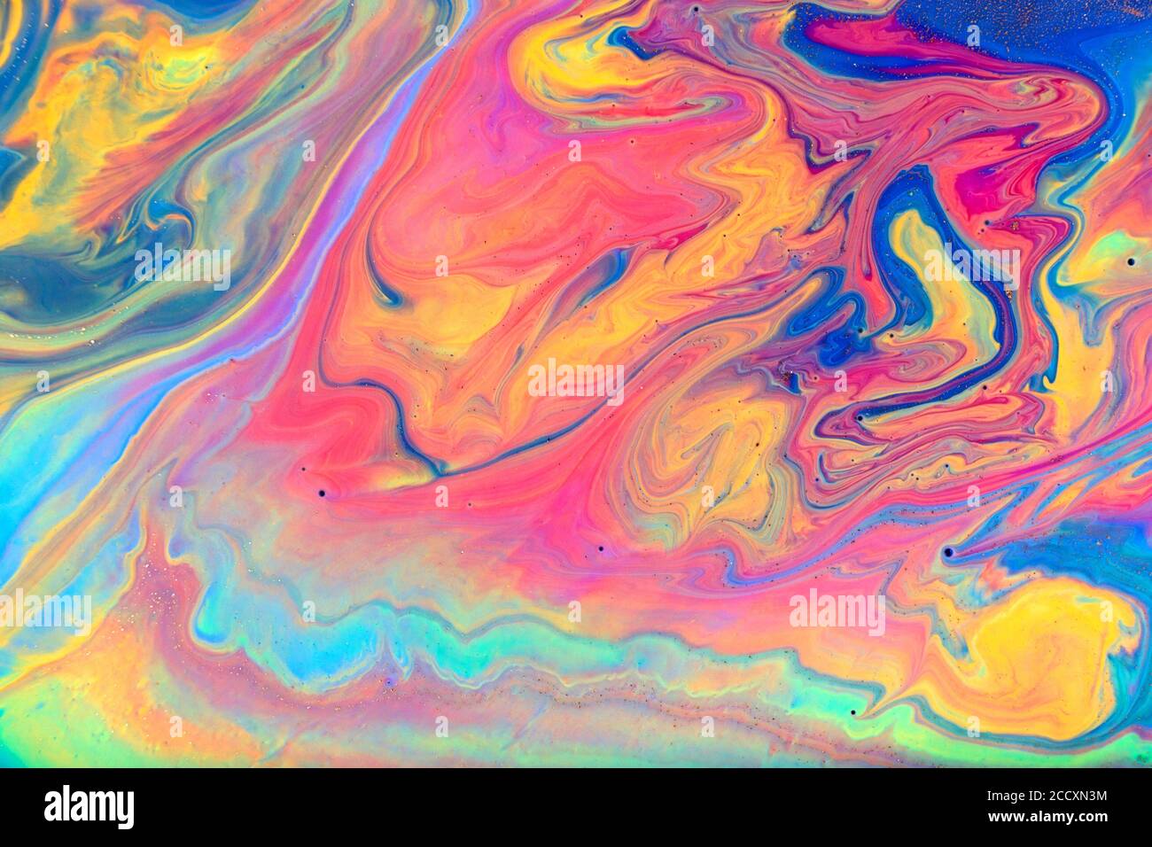 Bunte flüssige Kunst rosa und blau Hintergrund. Stockfoto
