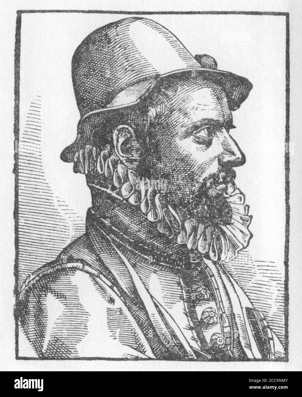 Johann Fischart von Christoph Murer. Stockfoto