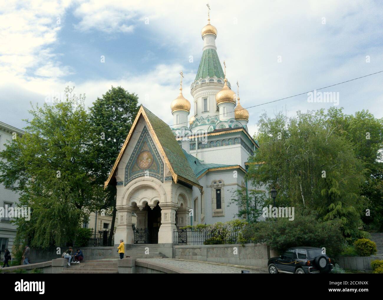 Russische Kirche Ortodox Sveti Nikolay Mirlikiiski in Sofia, Bulgarien Stockfoto