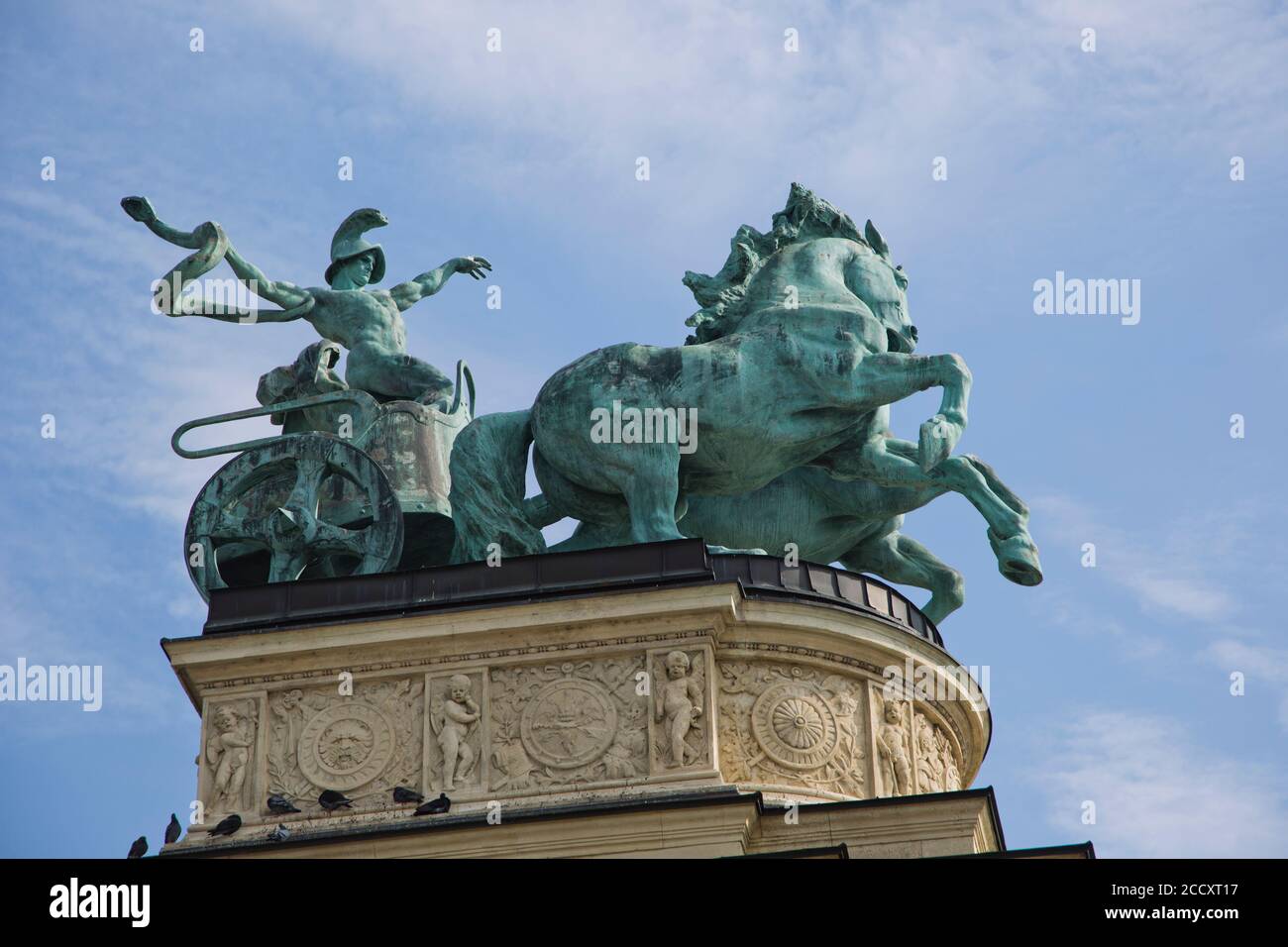 Osteuropa, Ungarn, Budapest, Hosok Tere (Heldenplatz) Stockfoto