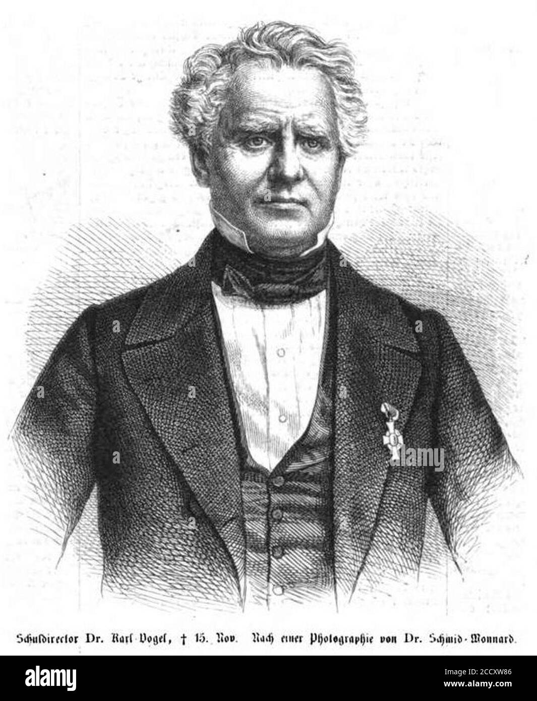 Johann Karl Christoph Vogel (IZ 39-1862 S 404 n Foto V Schmid-Monnard). Stockfoto