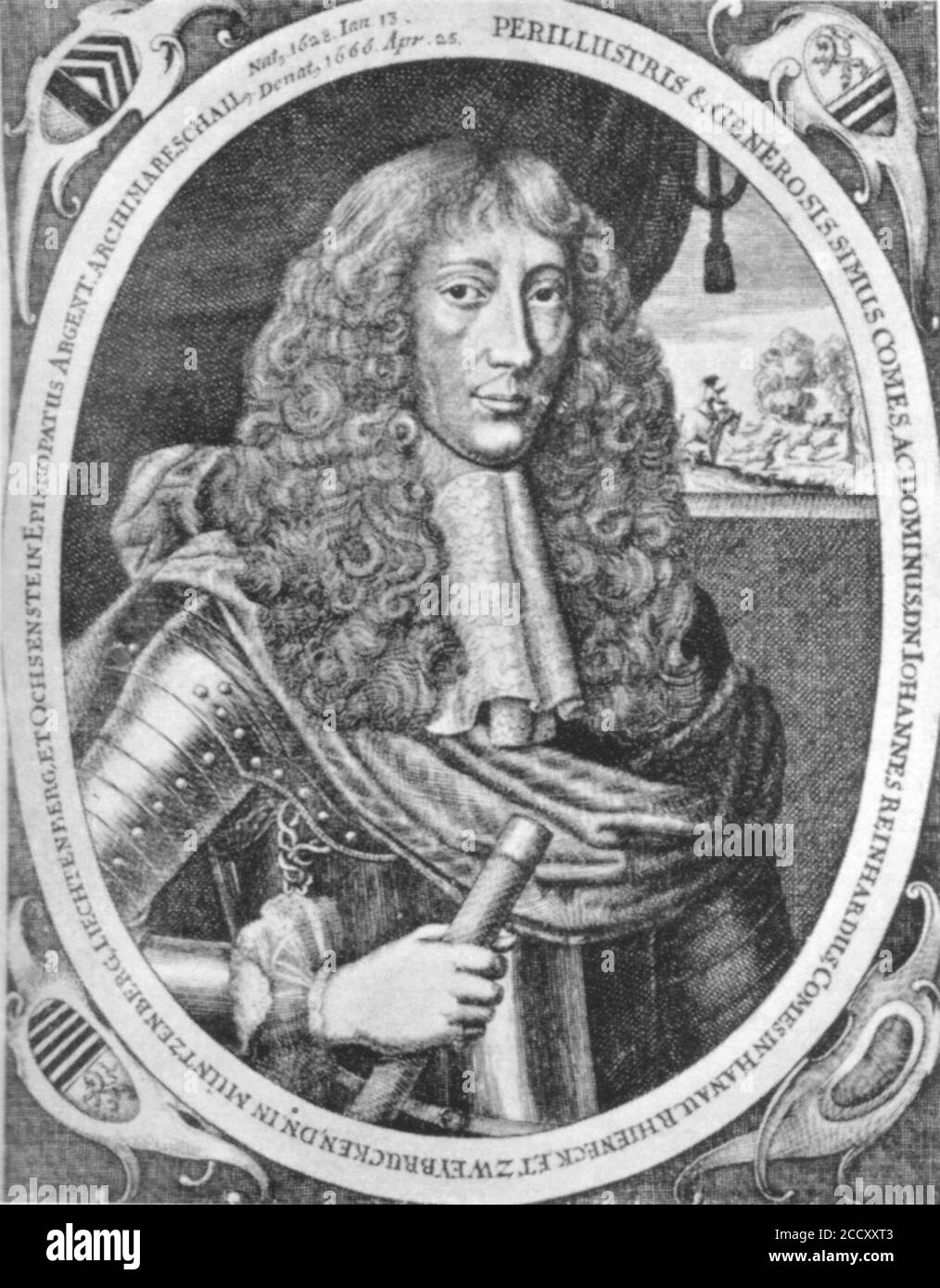 Johann Reinhard II. Hanau. Stockfoto