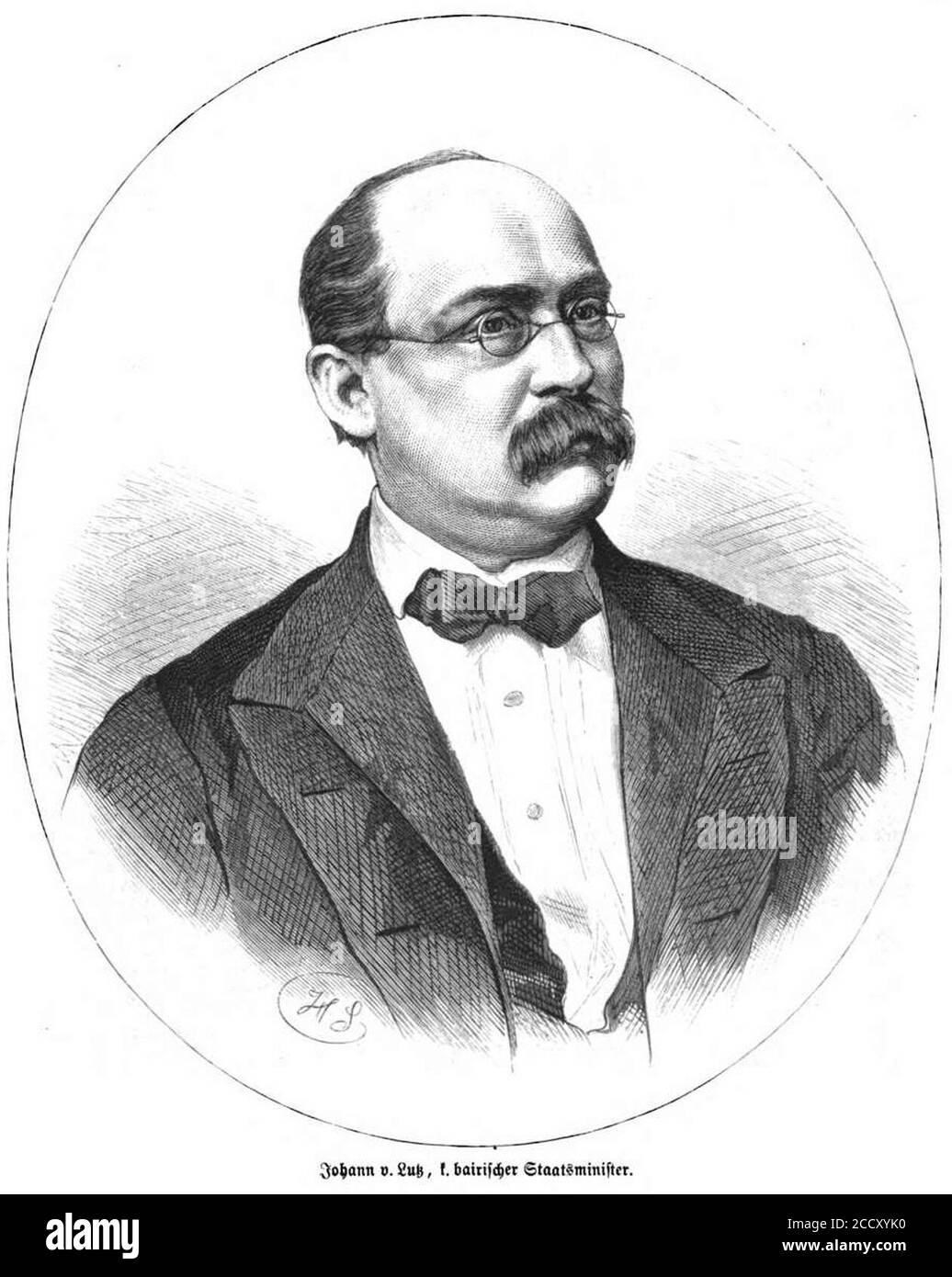 Johann / Lutz (IZ 57-1871 S 281 HScherenberg). Stockfoto