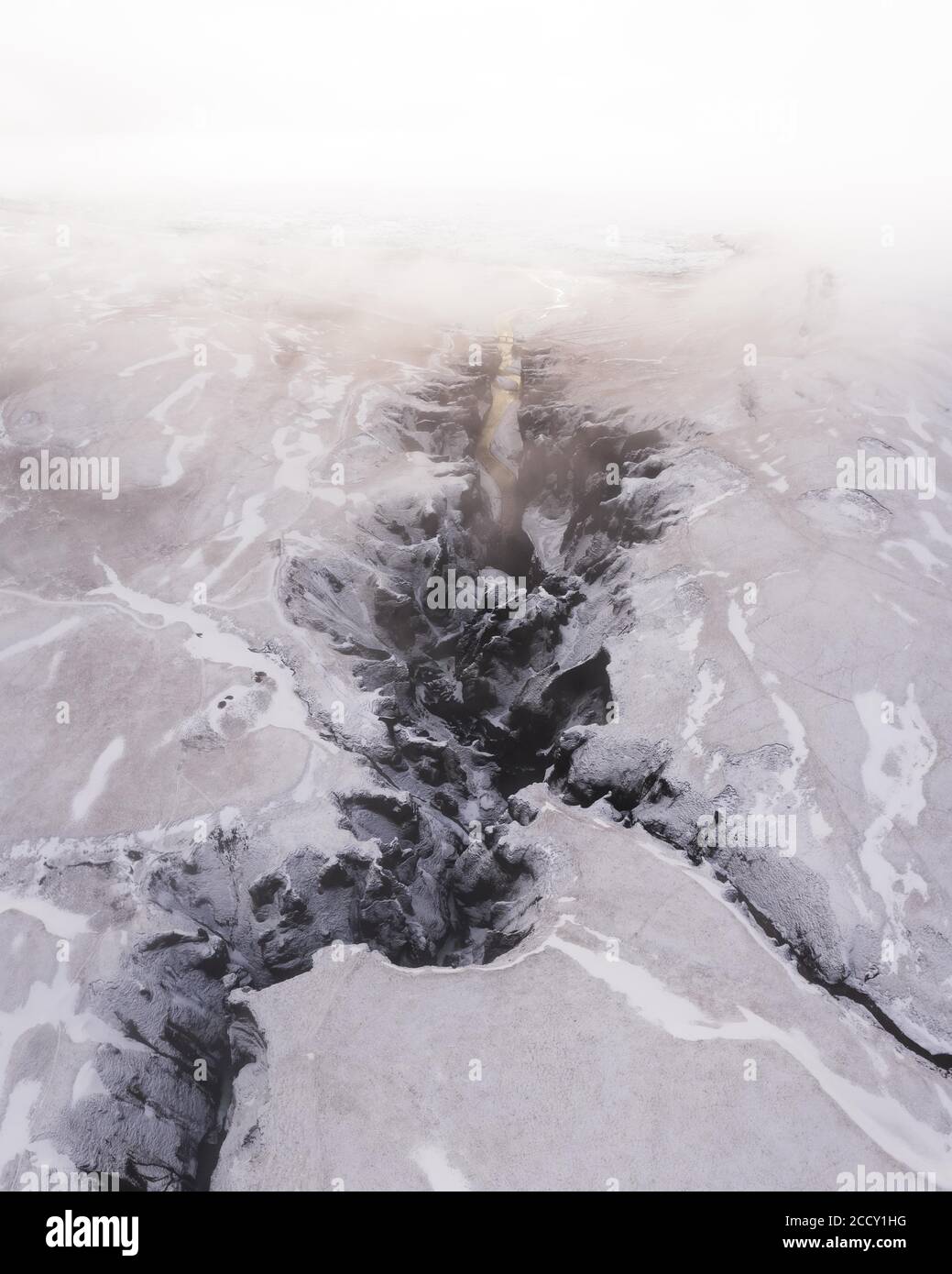 Gletscherwasser geformte Schlucht, Fjäorargljufur, Island Stockfoto