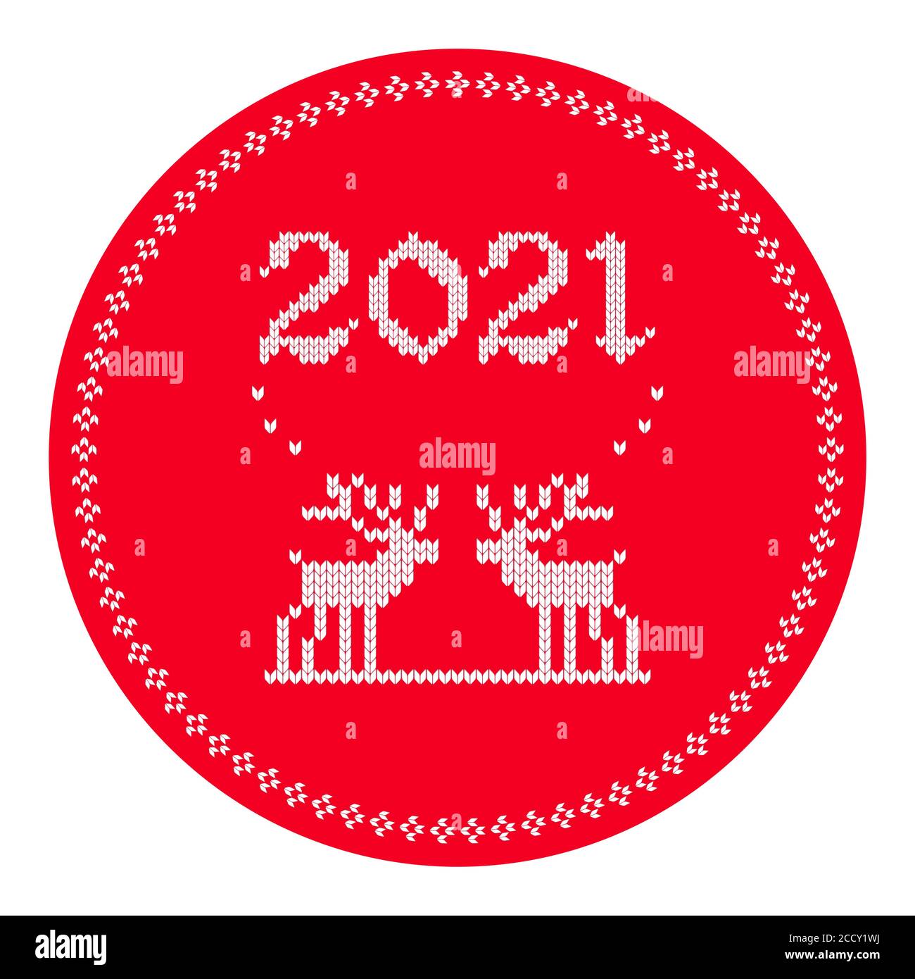 21 Gestrickte Weihnachts Und Neujahrskarte Und Banner Stock Vektorgrafik Alamy