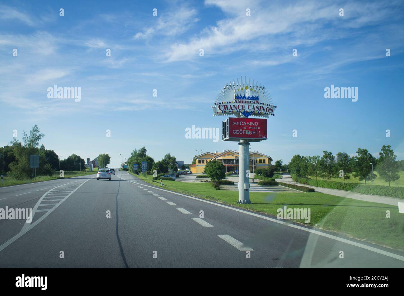 American Chance Casino Route 55, Casinos, Wullowitz/Dolni Dvoriste Grenzübergang Österreich - Tschechisch, AUT-CZE, 27. Juni 2020. (CTK Photo/Libor Sojka) Stockfoto