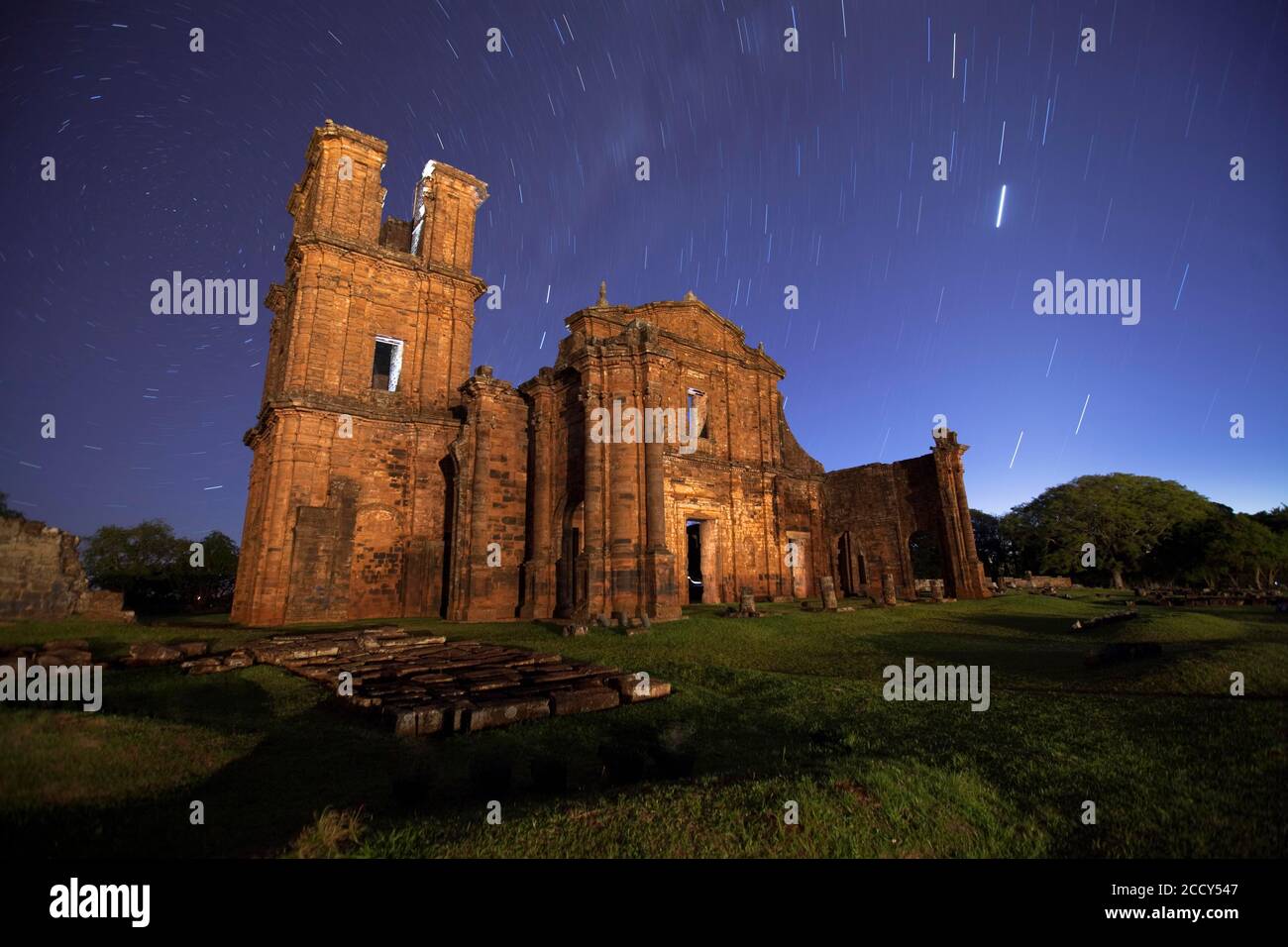 Ruinen von San Miguel de las Misiones, Jesuiten-Missionen der Guaranis im Bundesstaat Rio Grande do Sul, Brasilien Stockfoto