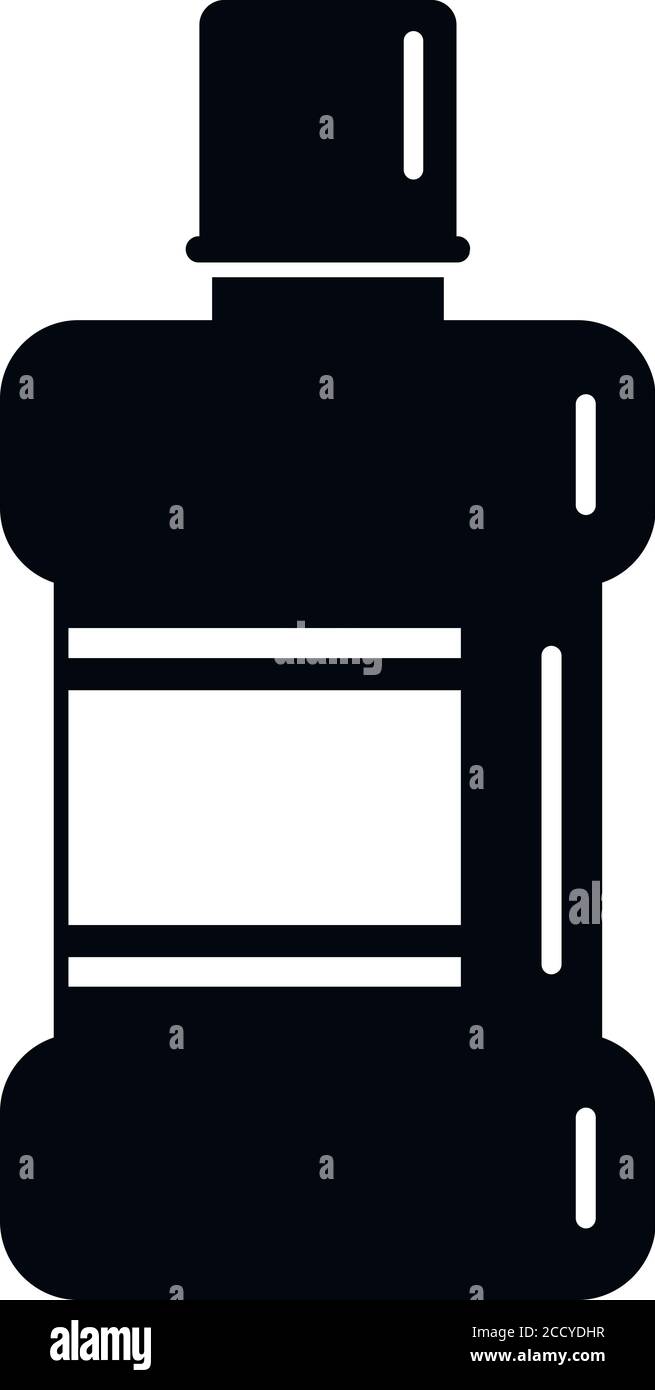 Symbol für Mundwasser. Einfache Illustration von Mundwasser Vektor-Symbol für Web-Design isoliert auf weißem Hintergrund Stock Vektor