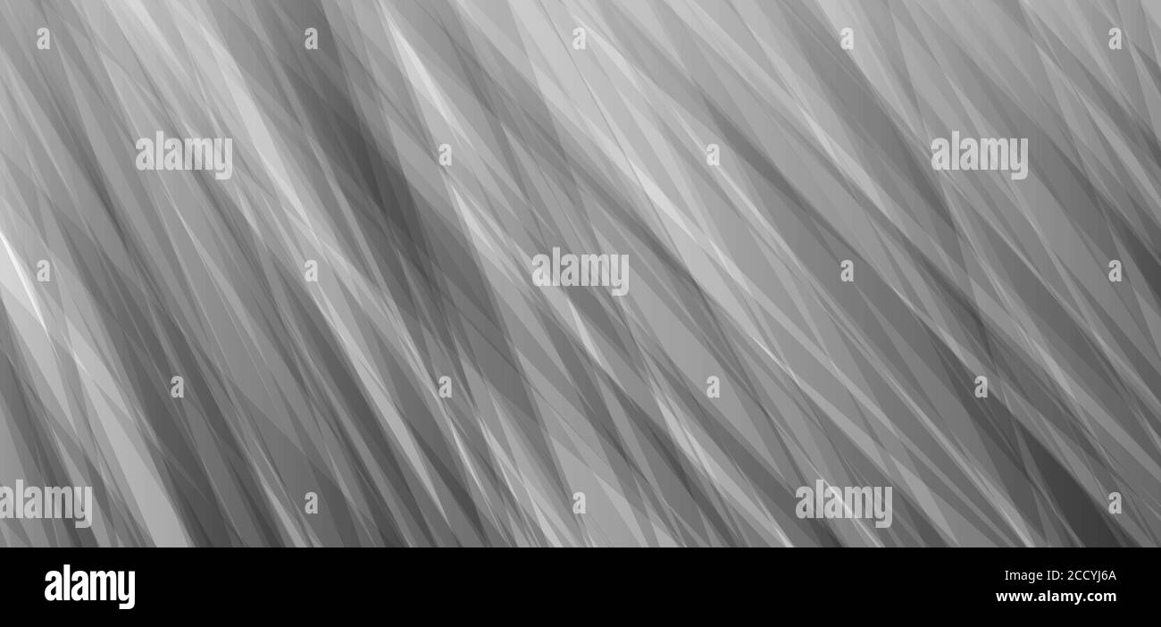 Abstrakte weiße und graue Linien diagonal futuristischen Hintergrund und Textur. Vektorgrafik Stock Vektor