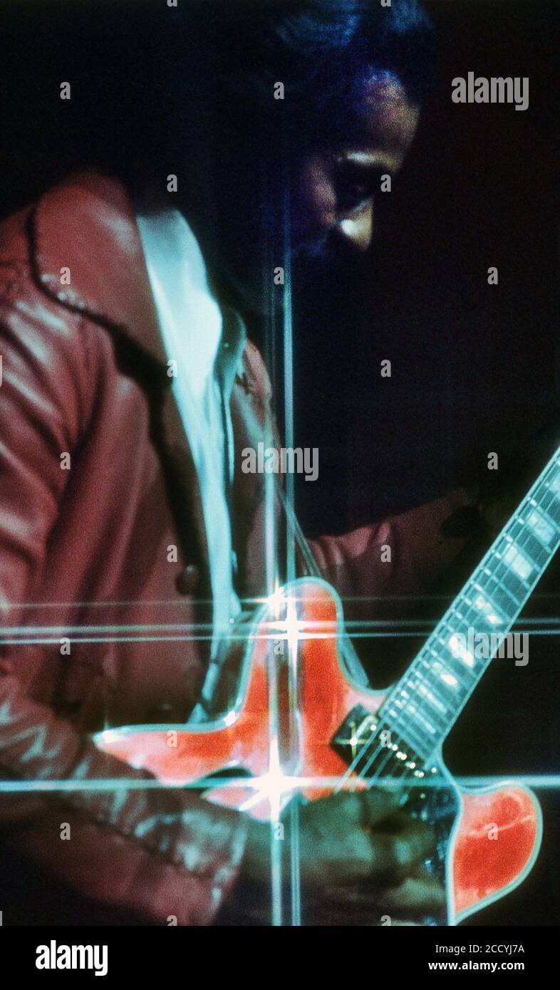 Chuck Berry im Konzert London 1975 Stockfoto