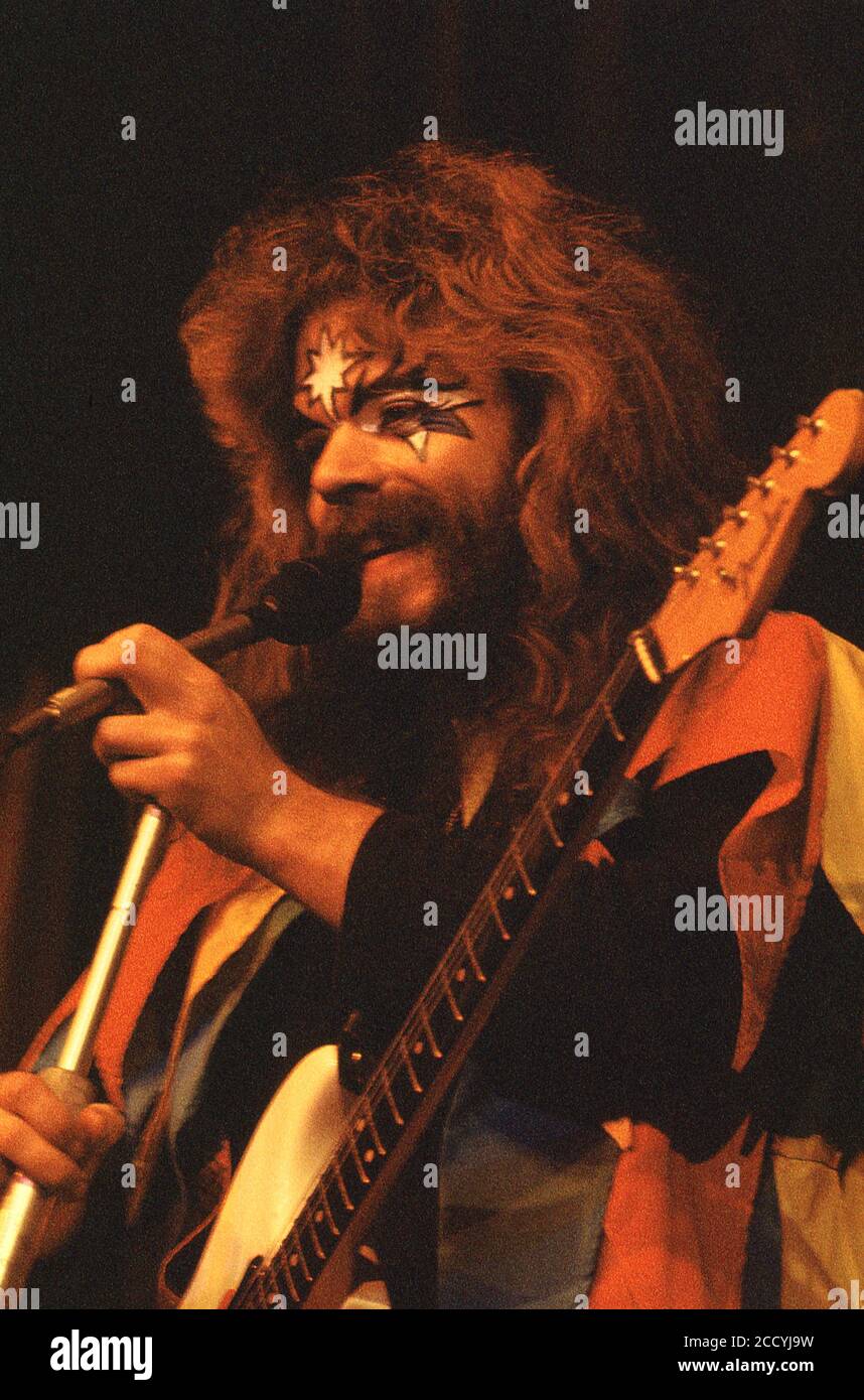 Roy Wood of Wizard 1974 Stockfoto