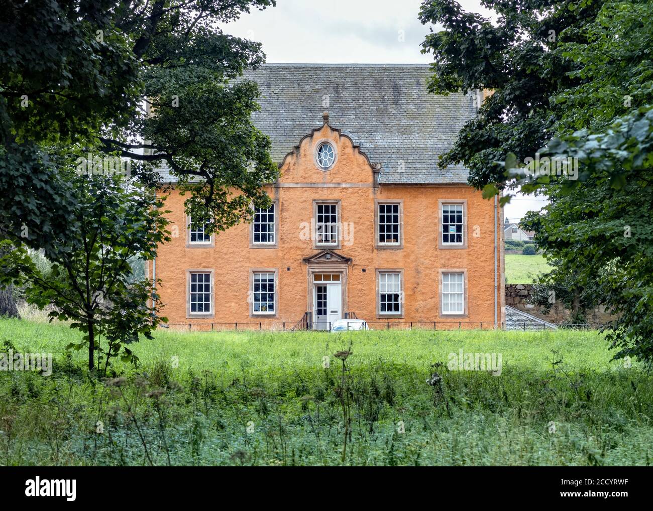 Bankton House, Heimat von Colonel James Gardiner, der bei der Schlacht von Prestonpans, East Lothian, Schottland, Großbritannien, starb. Stockfoto