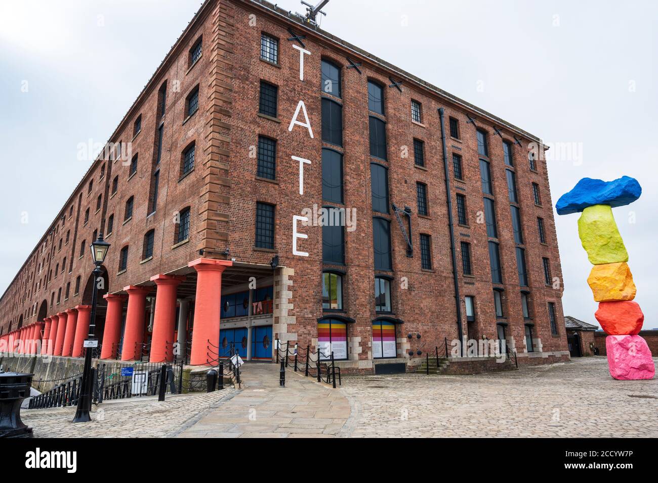 Die Tate Liverpool in Royal Albert Dock, Liverpool, England, Großbritannien Stockfoto