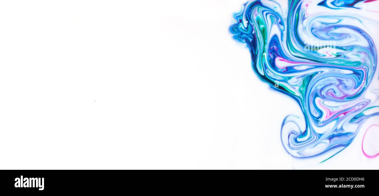 Panorama abstrakter Hintergrund von Aquarell-Gemälde mit leerem Raum für Text. Stockfoto