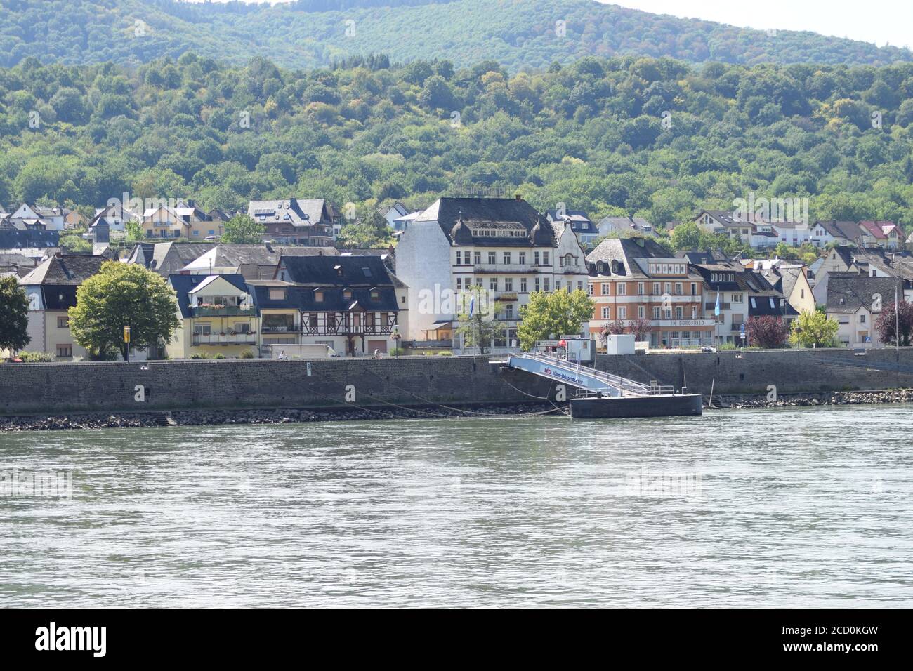 Uferpromenade von Bad Salzig Stockfotografie - Alamy