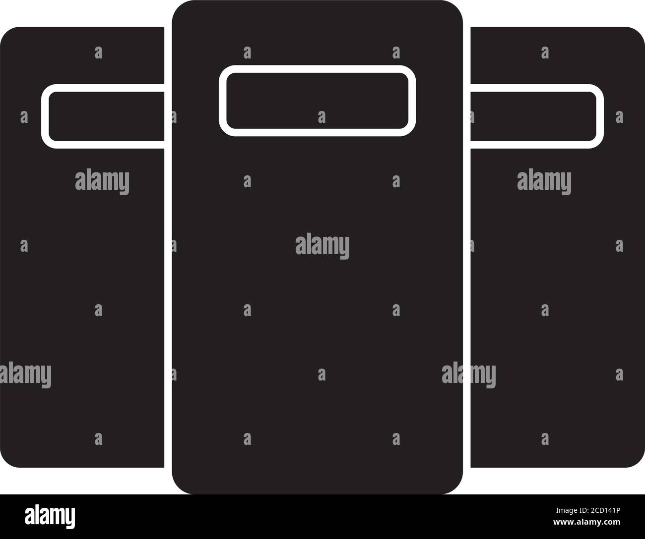 Riot Polizei Schilde Silhouette Stil Symbol Vektor Illustration Design Stock Vektor