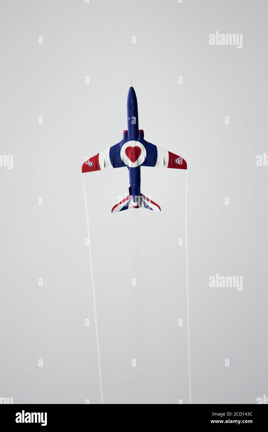 RAF Hawk T1 im Flug Stockfoto