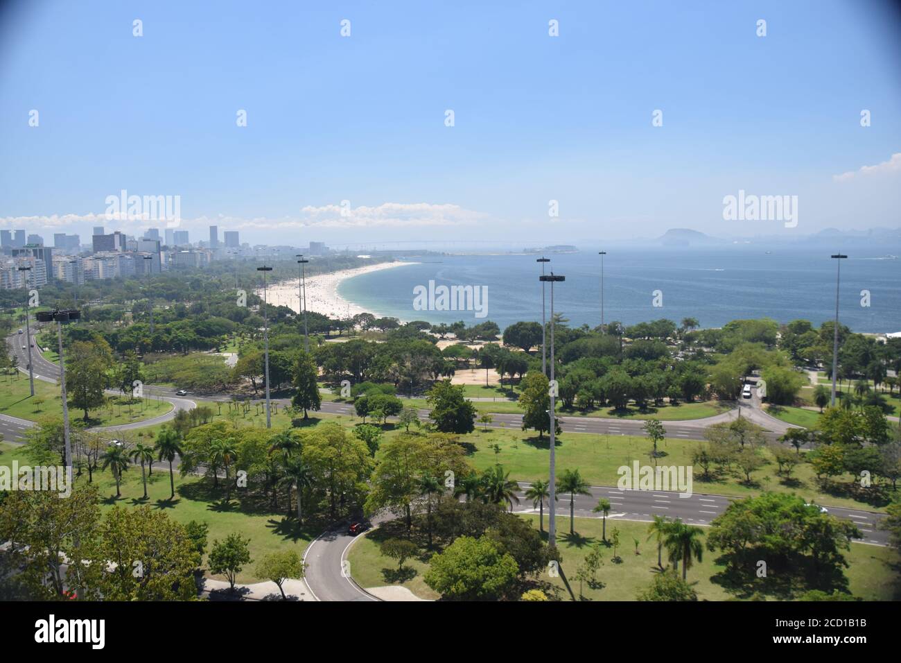 Flamengo Beach Park Rio de Janeiro Brasilien Stockfoto