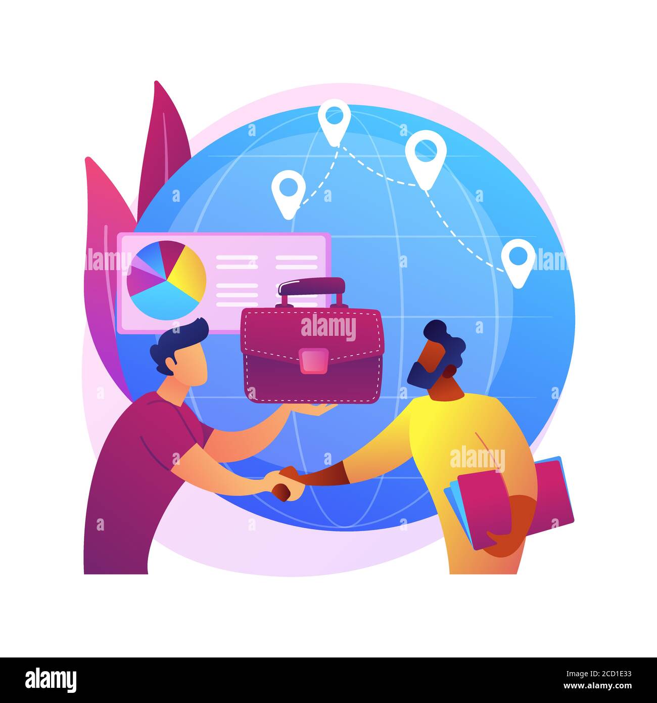 Chatbot Customer Service abstrakte Konzept Vektor Illustration. Stock Vektor