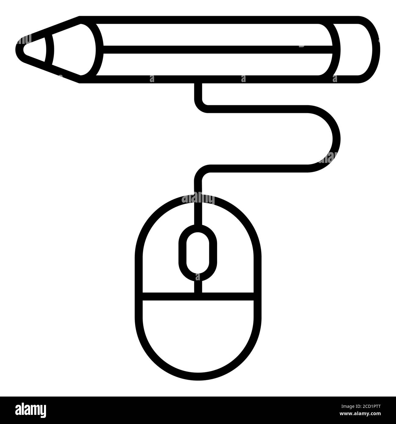 Learning Tool Online Education Line Symbole Stockfoto