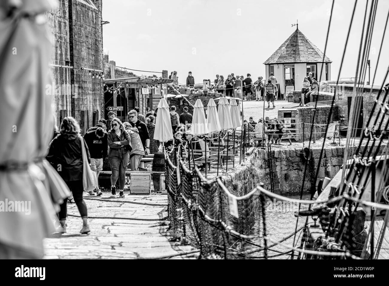 Charlestown in Cornwall, beliebte Touristenattraktion im West Country Stockfoto