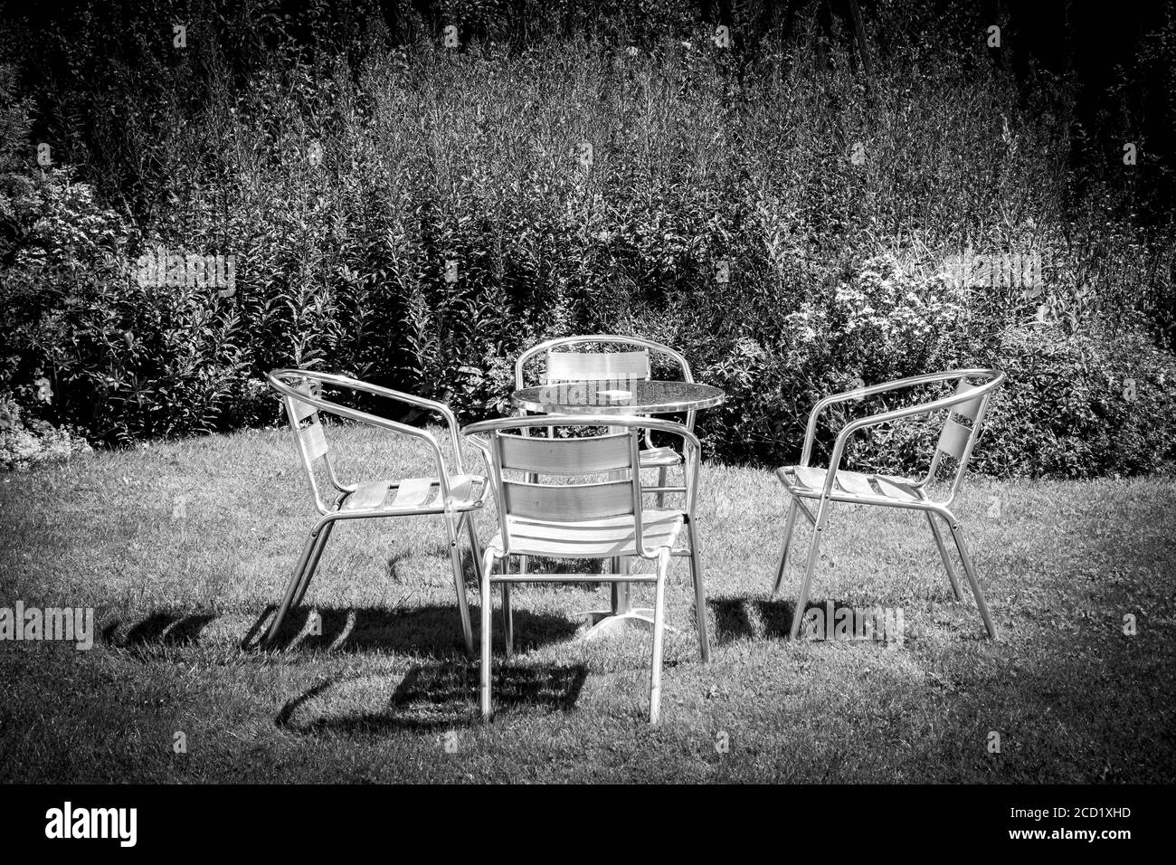 The Walled Garden Tea Rooms und Garten bei Sugnall in Staffordshire Stockfoto