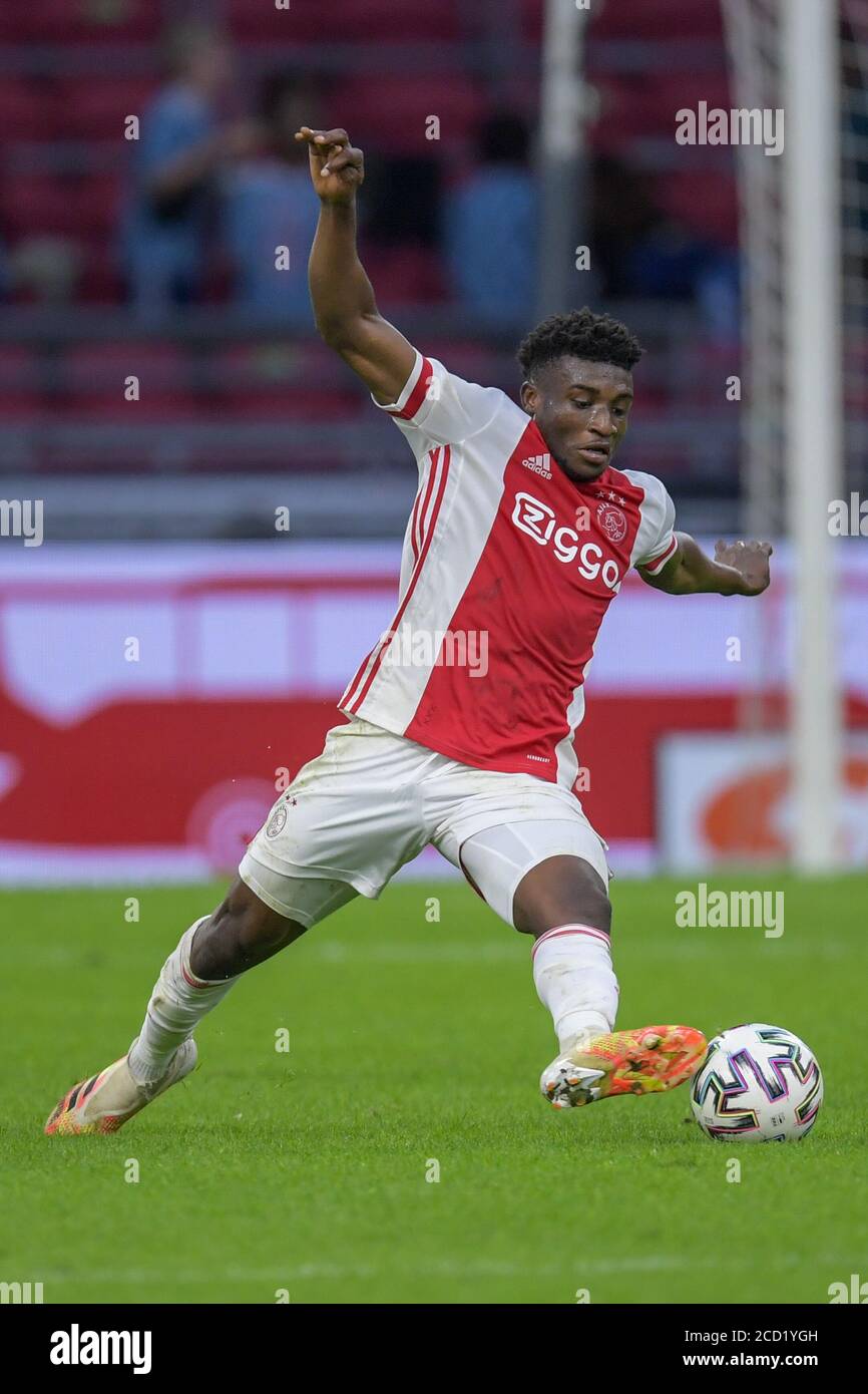 AMSTERDAM, NIEDERLANDE - 25. AUGUST: Mohammed Kudus von Ajax während des  Vorsaison-Spiels zwischen Ajax und Hertha BSC am 25. August 2020 in  Amsterdam, Niederlande. *** Ortsüberschrift *** Mohammed Kudus  Stockfotografie - Alamy