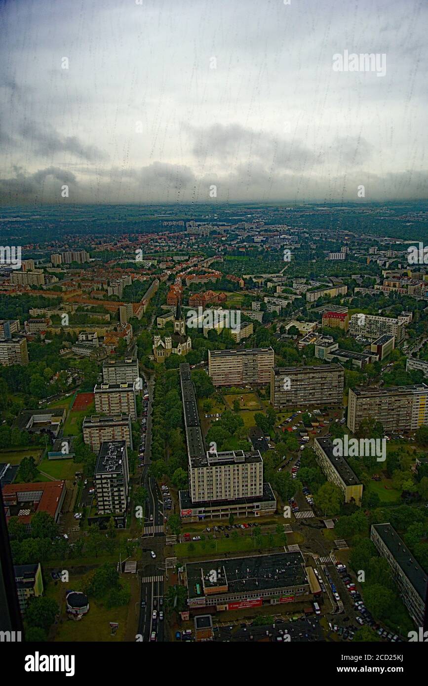 Ein farbenfroher Blick auf Wroclaw Stockfoto