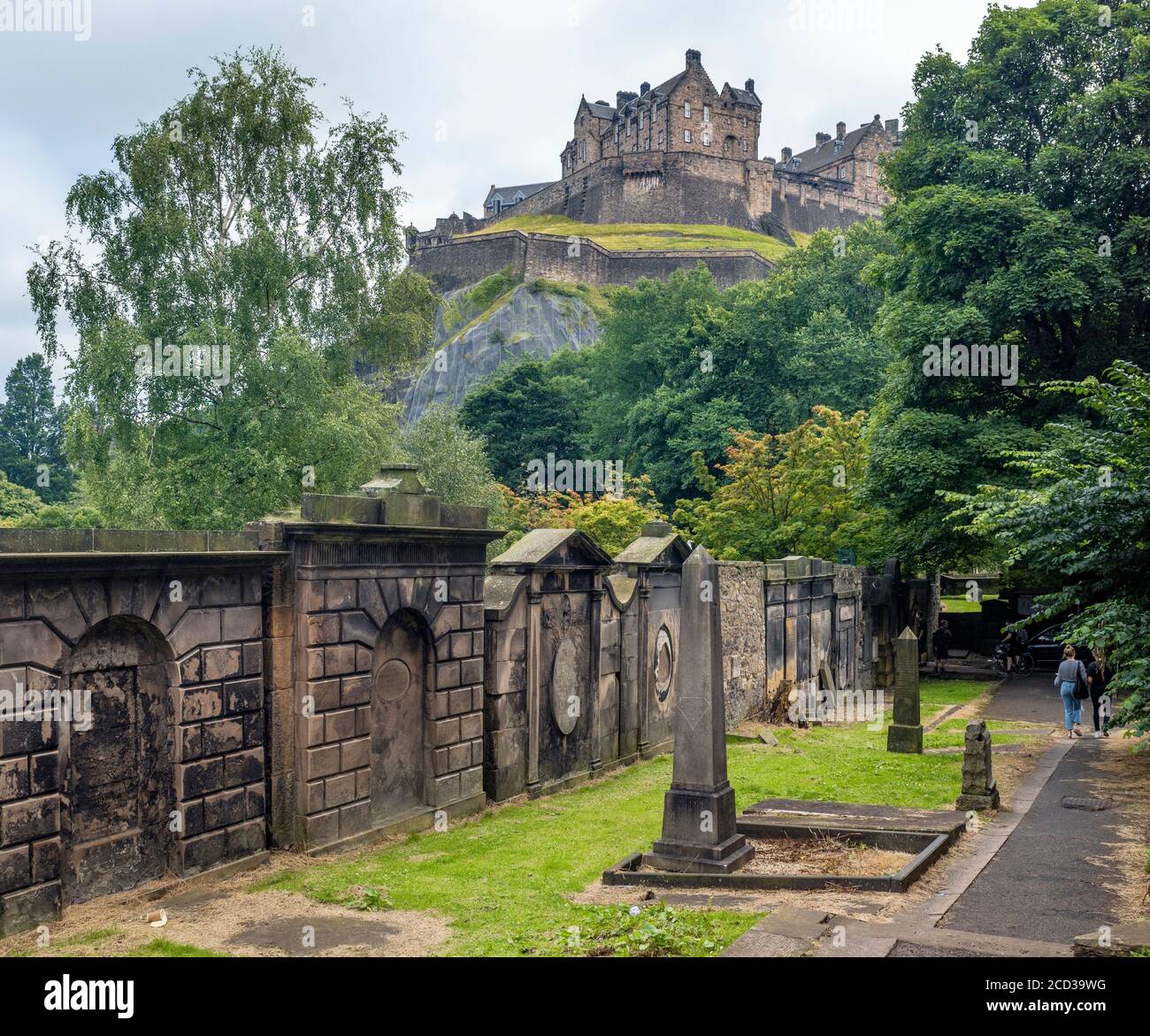 Pfarrkirche St. Cuthbert Kirchhof, Edinburgh, Schottland, Großbritannien. Stockfoto Pfarrkirche St. Cuthbert Kirchhof, Edinburgh, Schottland, Großbritannien. Stockfoto