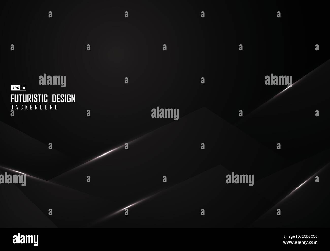 Abstrakt schwarz Design von Tech-Vorlage Muster Kunstwerk dekorativen Hintergrund. Verwenden Sie für Anzeige, Poster, Kunstwerk, Tech, Vorlage. Illustration Vektor eps10 Stock Vektor
