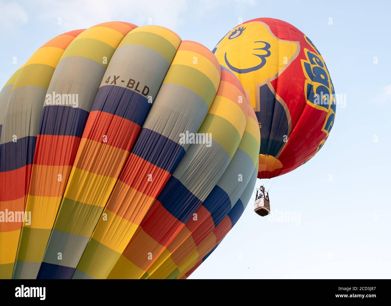 Das Heißluftballonfestival fand im August in Israel statt 2019 Stockfoto