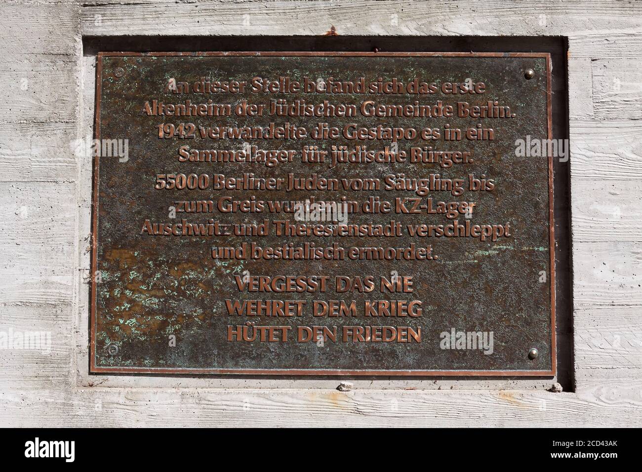 Jüdischer Friedhof Berlin-Deutschland Stockfoto