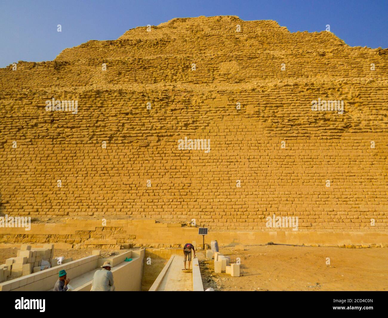 Stufenpyramide, Sakkara, Ägypten Stockfoto
