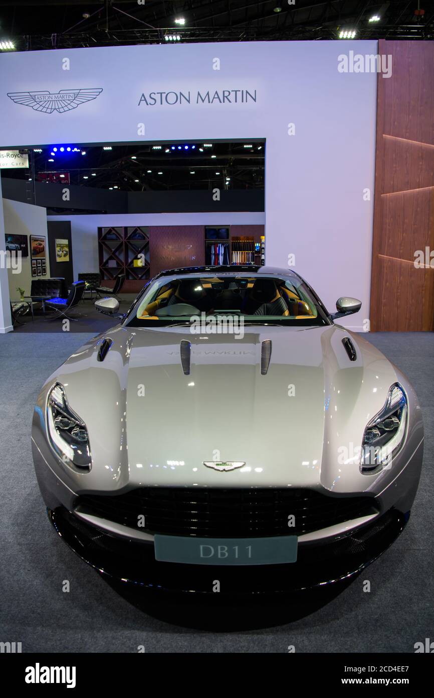 Aston Martin DB11 auf der 41. BANGKOK INTERNATIONAL MOTOR SHOW 2020 am 14. Juli 2020 in Nonthaburi, Thailand. Stockfoto
