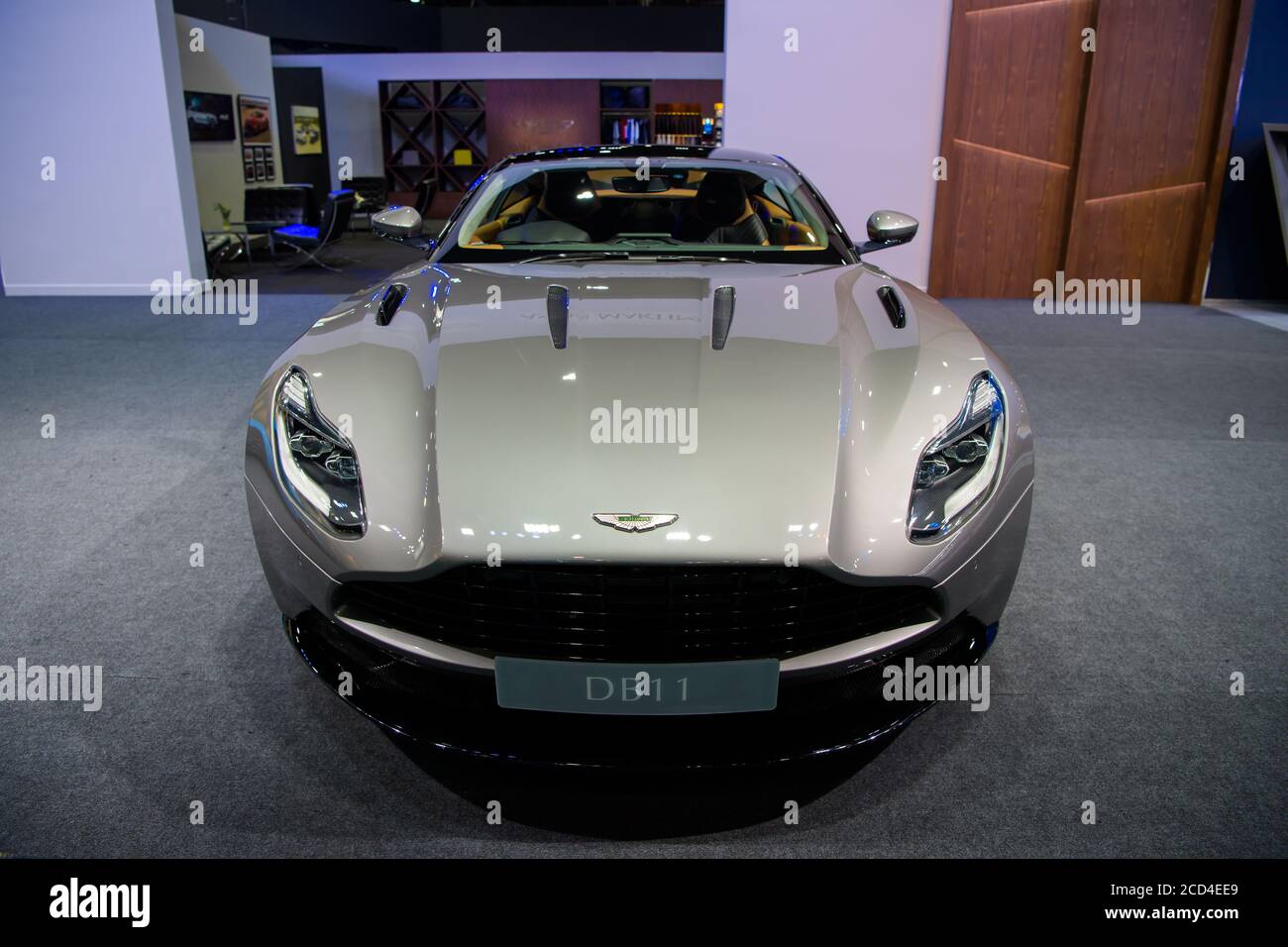 Aston Martin DB11 auf der 41. BANGKOK INTERNATIONAL MOTOR SHOW 2020 am 14. Juli 2020 in Nonthaburi, Thailand. Stockfoto