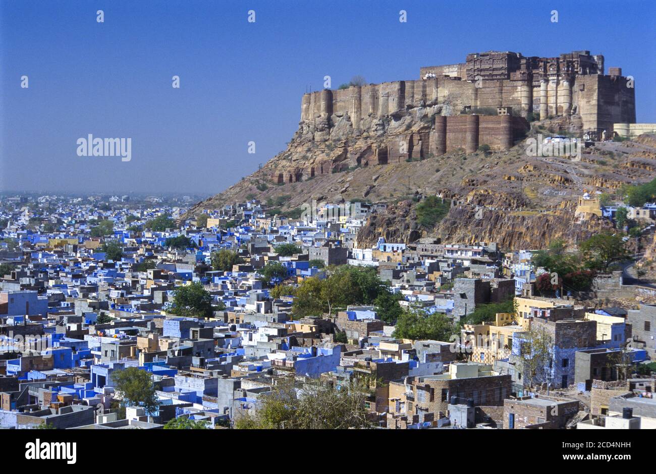 Mehrangarh Fort, Jodhpur, Rajasthan, Indien Stockfoto