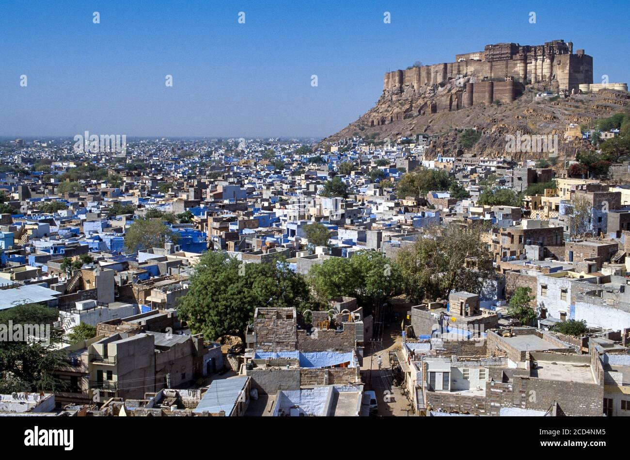 Mehrangarh Fort, Jodhpur, Rajasthan, Indien Stockfoto