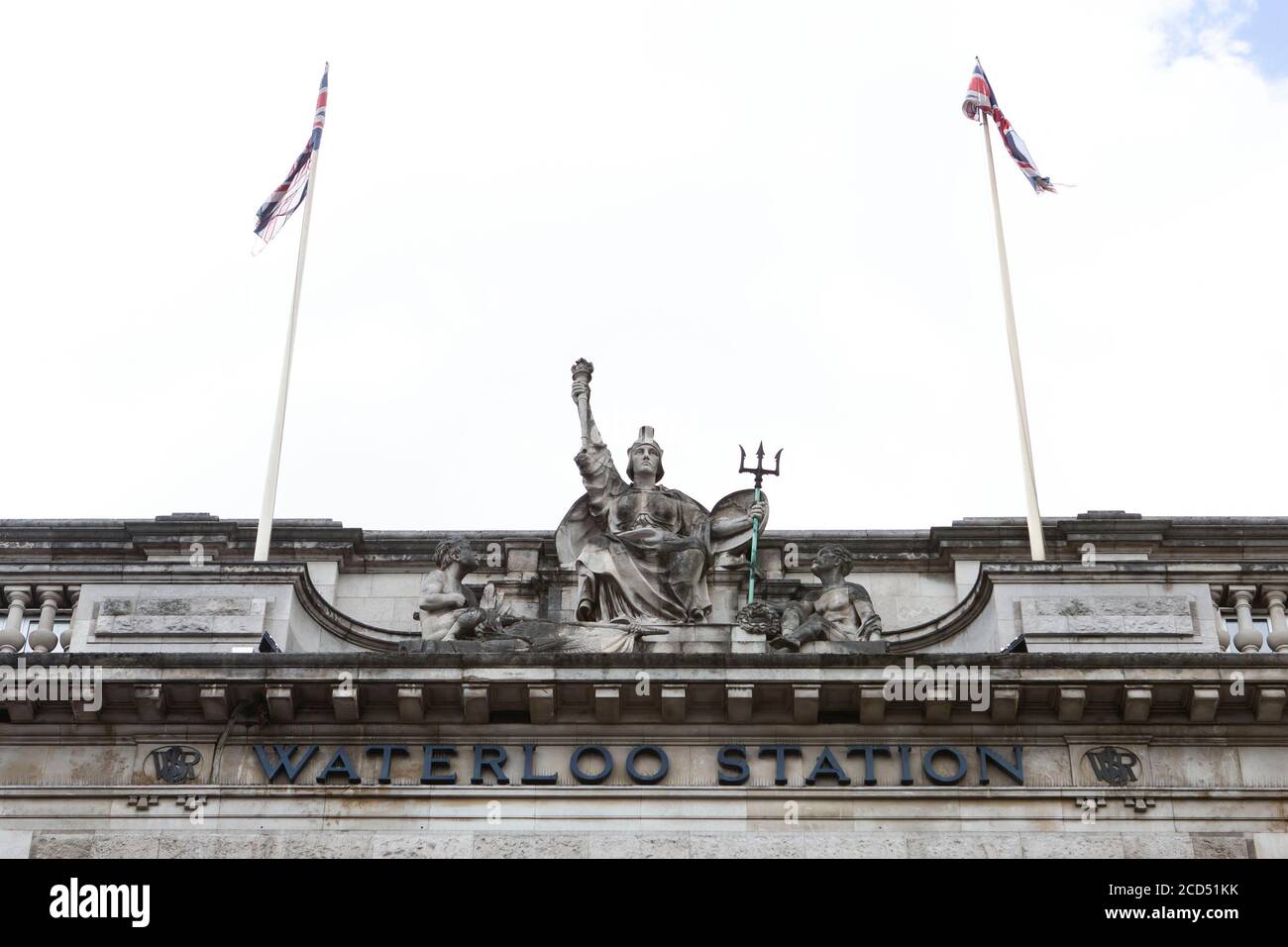 Eingang Waterloo Station Stockfoto