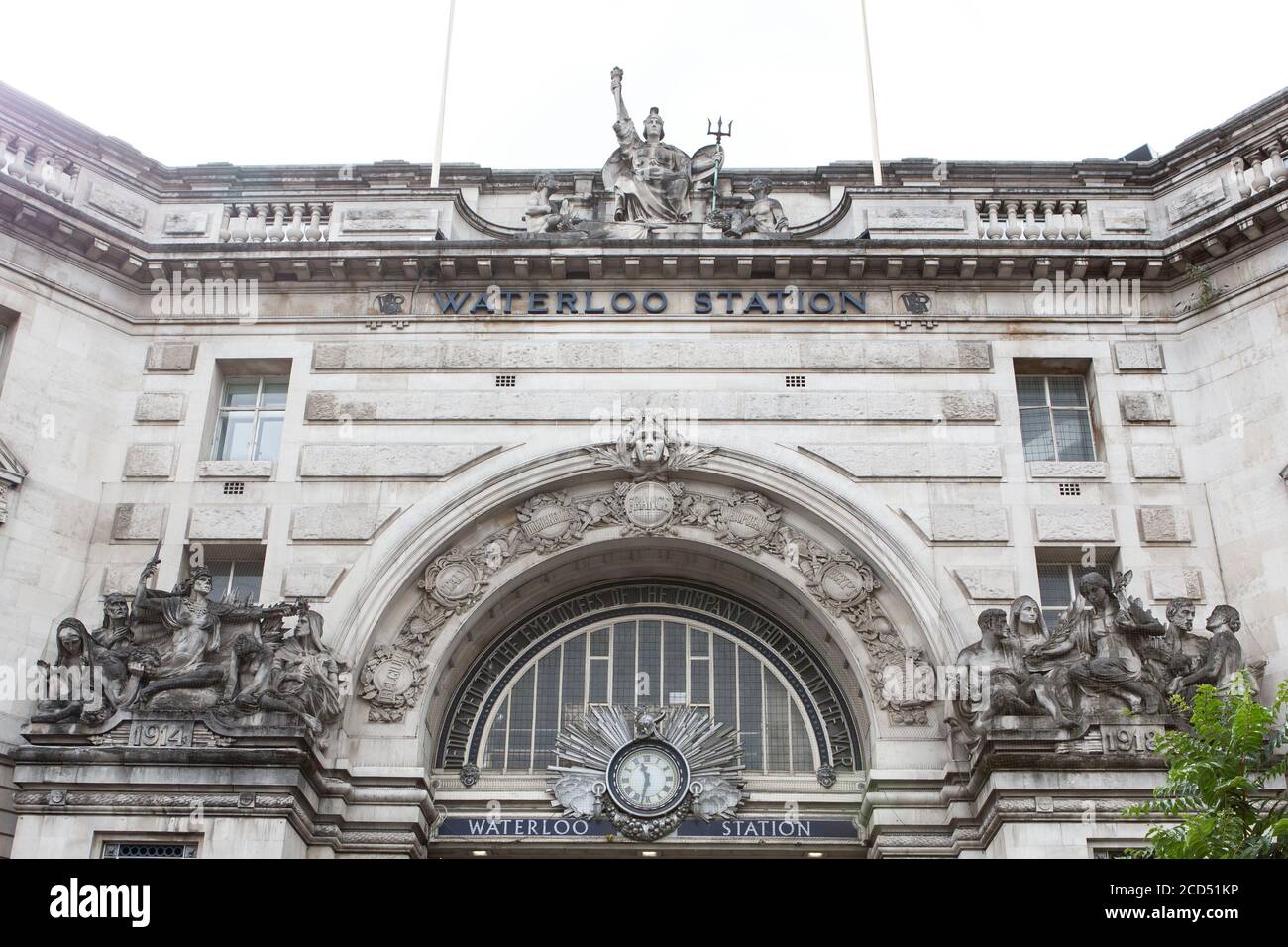 Eingang Waterloo Station Stockfoto