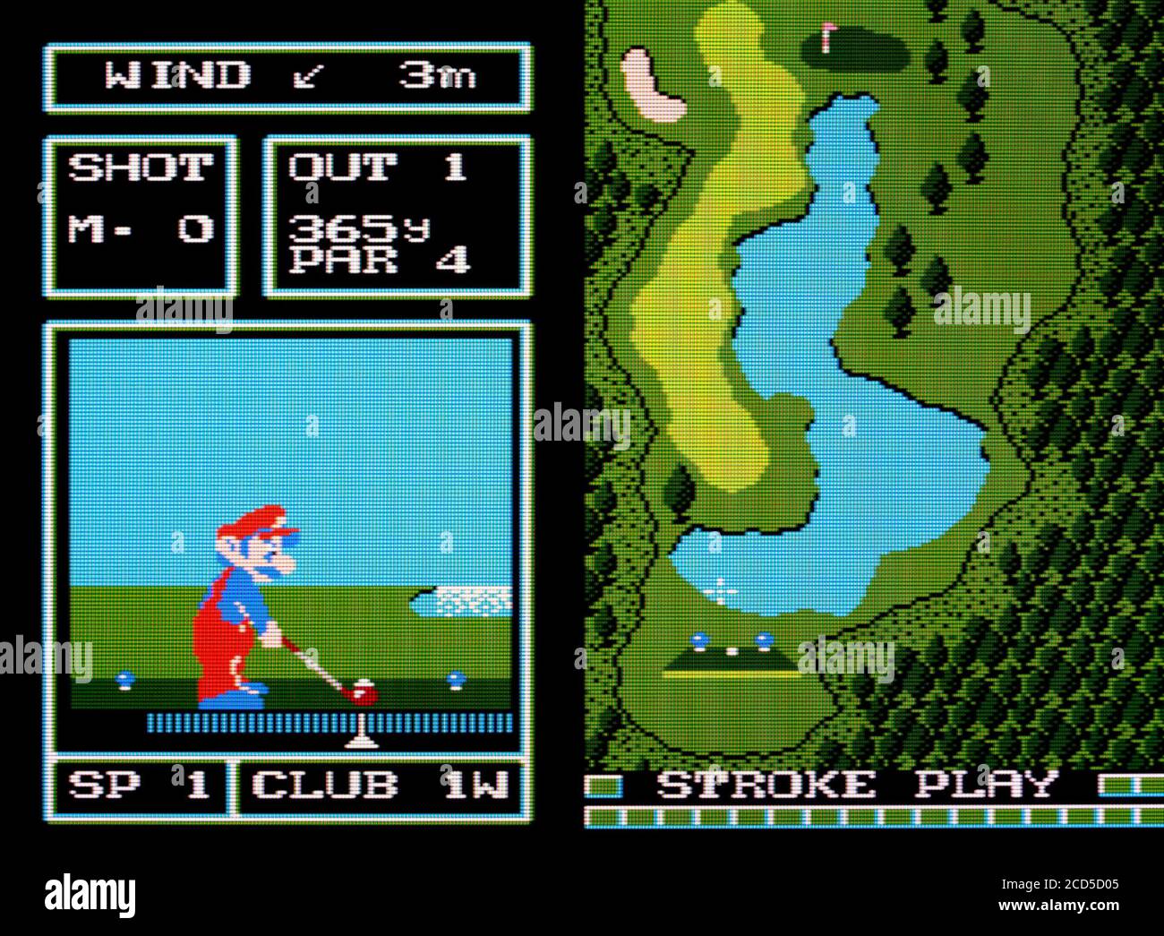 Family Computer Golf Japan Course - Nintendo Famicom Disk System Videospiel – nur für redaktionelle Zwecke Stockfoto