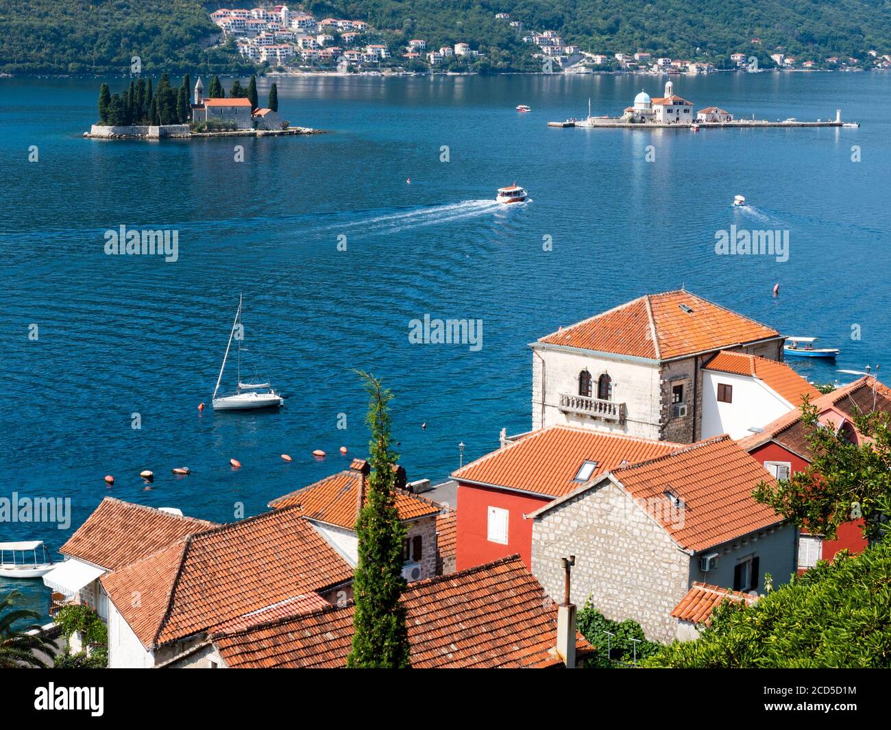 Insel St. George von Perast, Bucht von Kotor, Montenegro Stockfoto