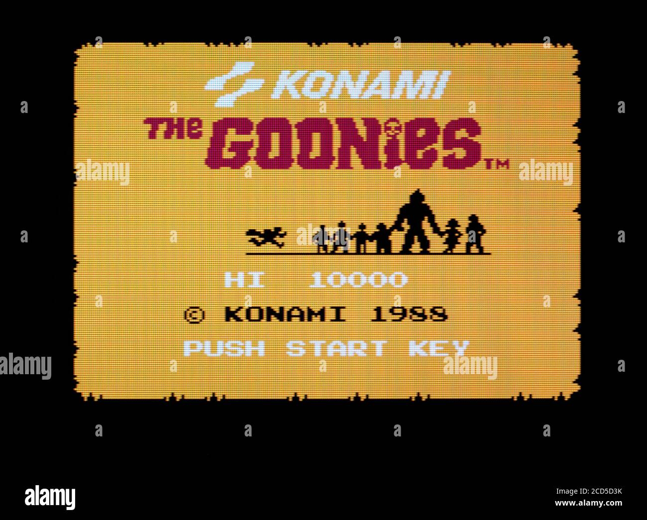 The Goonies - Nintendo Famicom Disk System Videogame - Editorial Nur verwenden Stockfoto