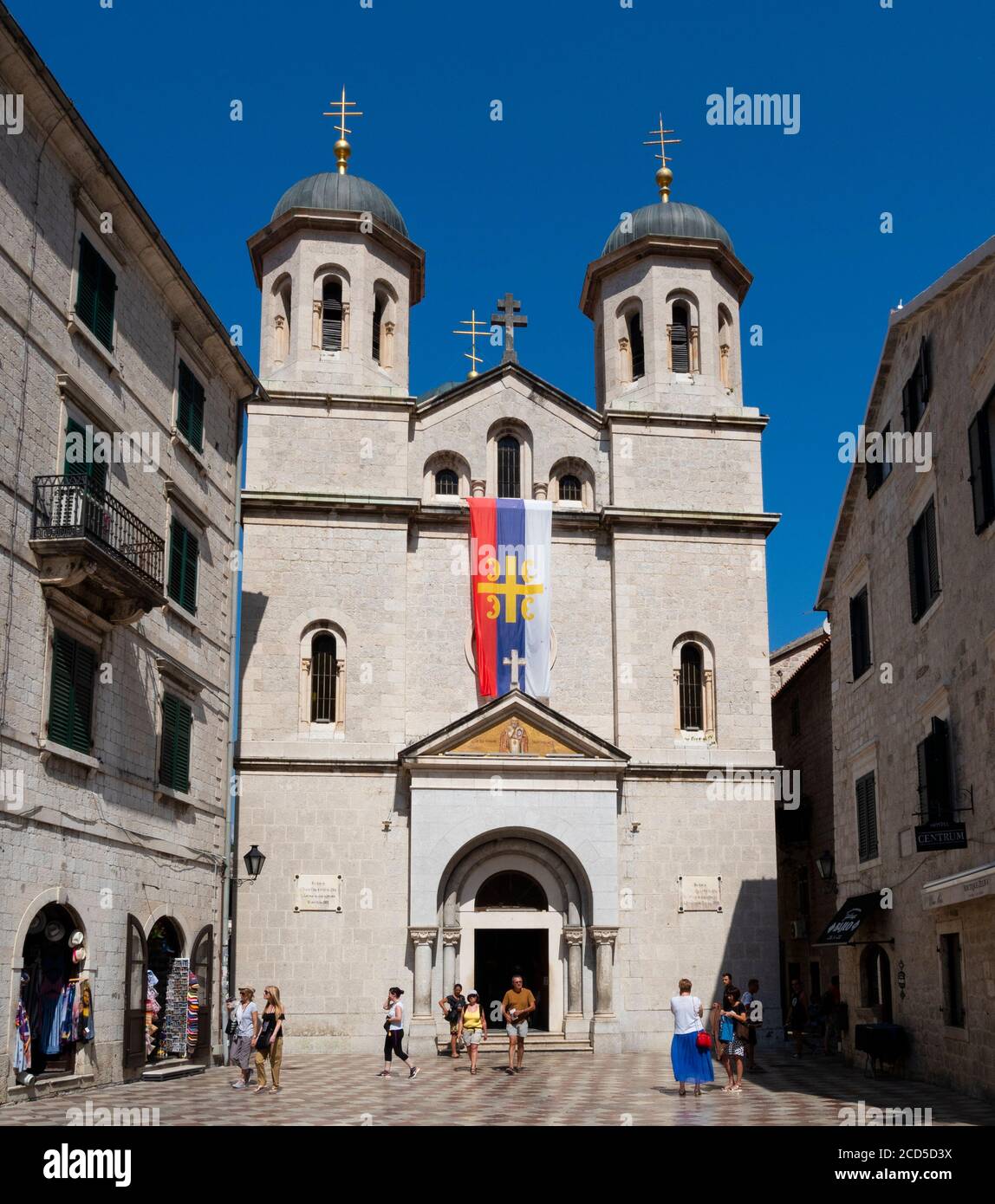 Orthodoxe Kirche von St. Nikolaus, erbaut 1909, Saint Like Square, Kotor, Montenegro Stockfoto