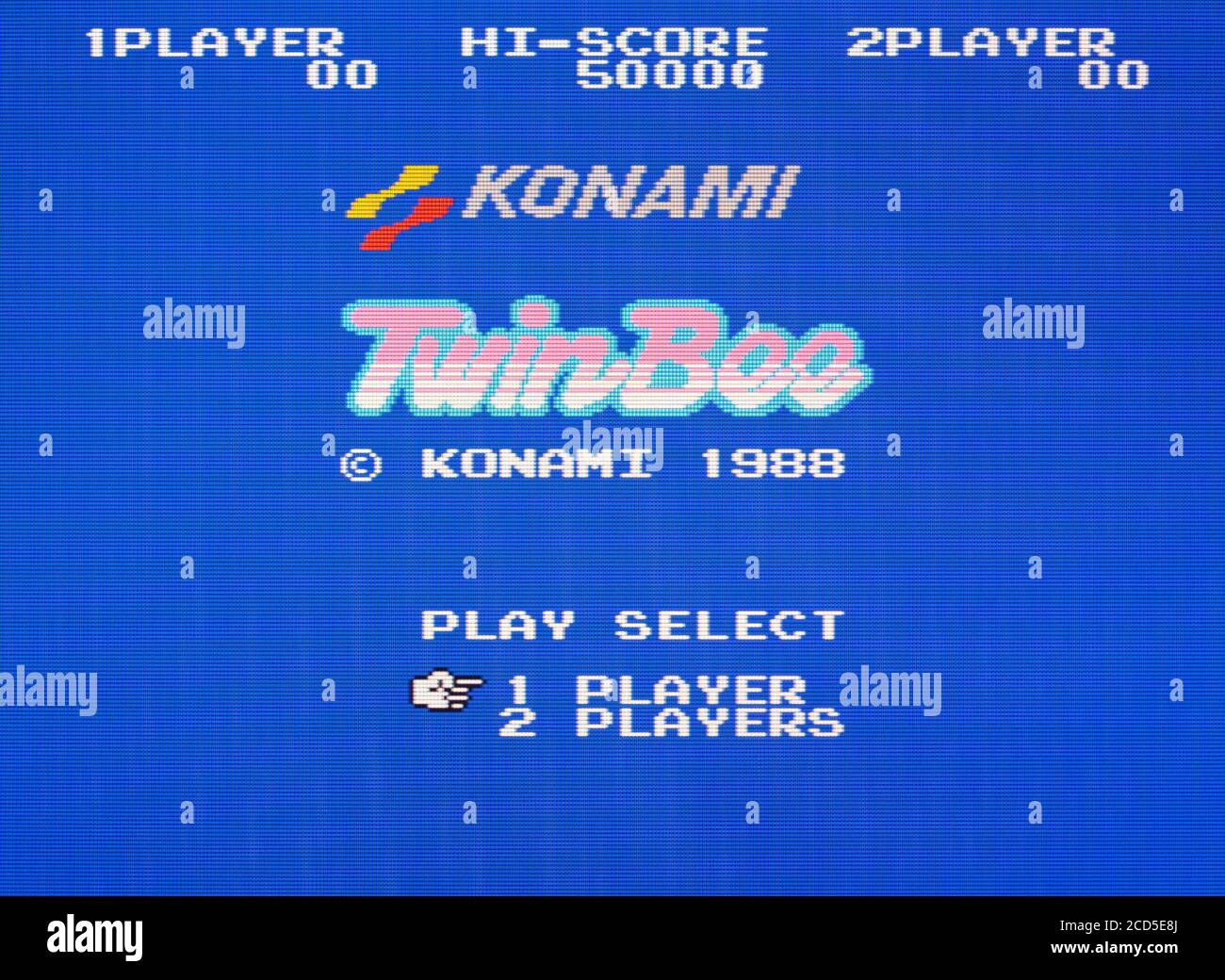 Twinbee - Nintendo Famicom Disk System Videospiel - redaktionelle Verwendung Nur Stockfoto