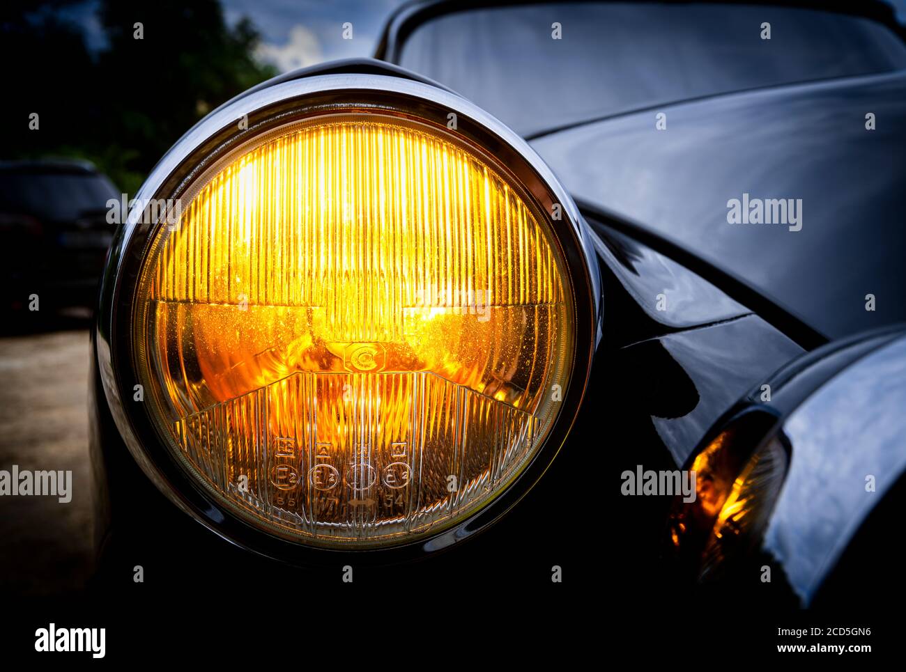 Nahaufnahme von Oldtimer Stockfoto