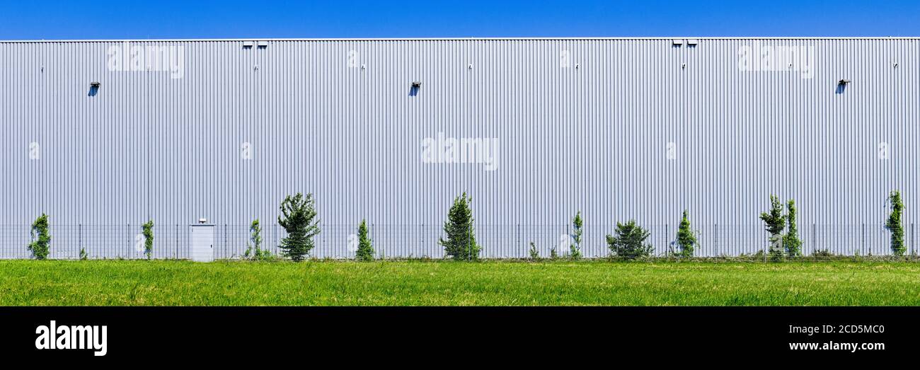 Blick auf Bäume und Gebäude, Baden Württemberg, Deutschland Stockfoto