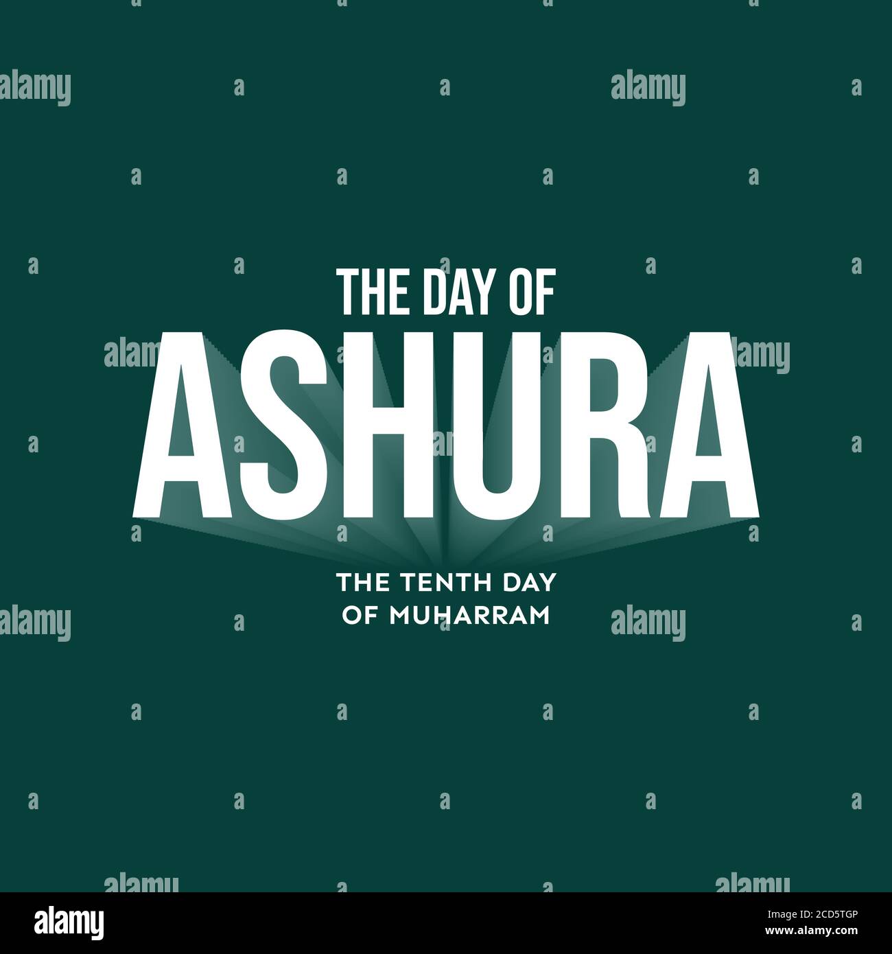 Design über ashura, den zehnten Tag von Muharram, den ersten Monat im islamischen Kalender 