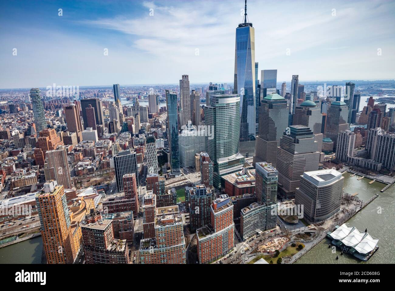 One World Trade Center und Stadtbild von Manhattan, New York City, USA Stockfoto