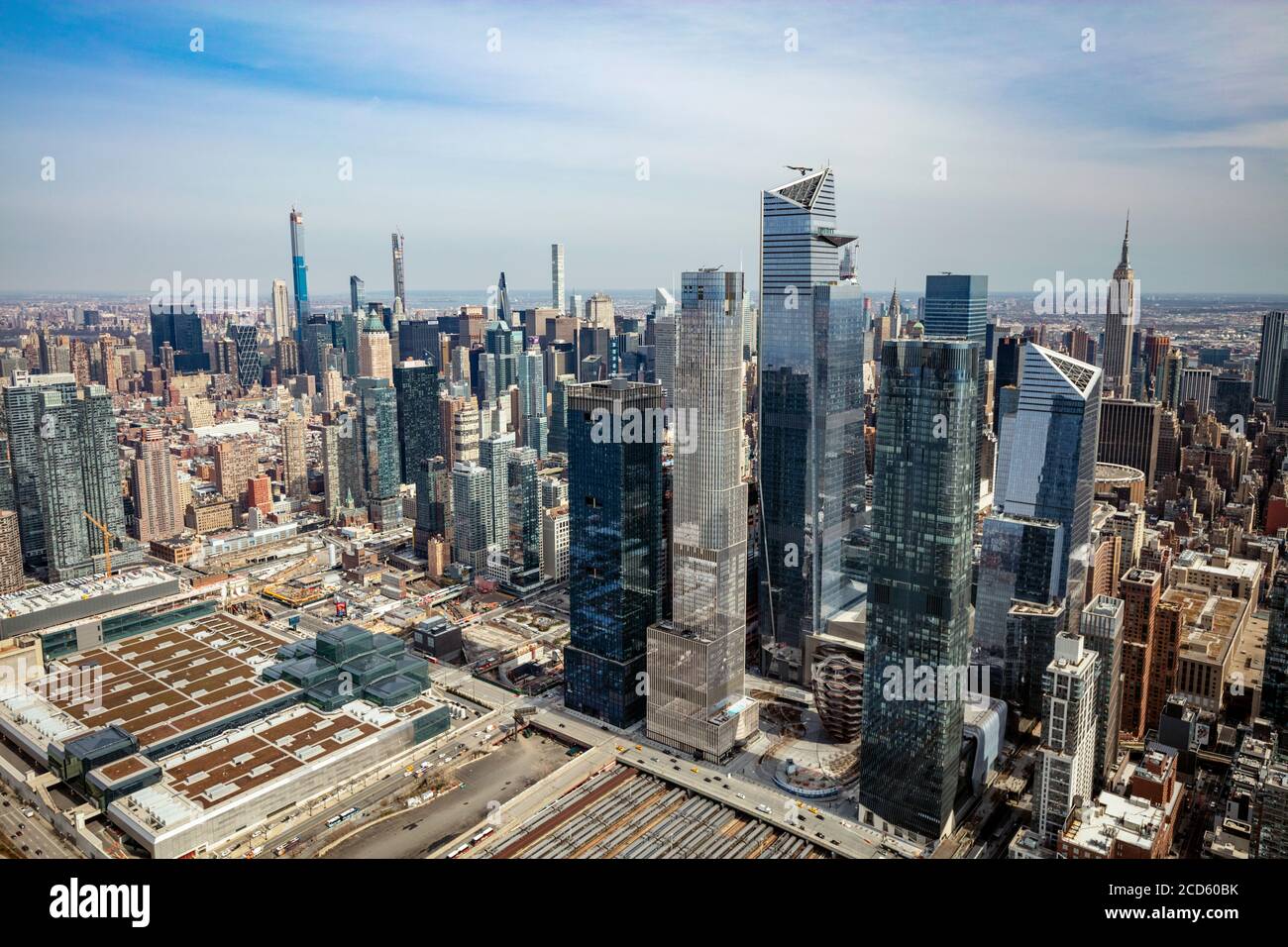 Wolkenkratzer und Stadtbild von New York City, New York State, USA Stockfoto