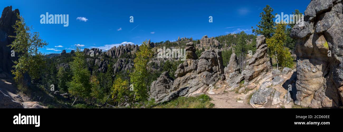 Black Hills und Felsformationen, Rapid City, South Dakota, USA Stockfoto